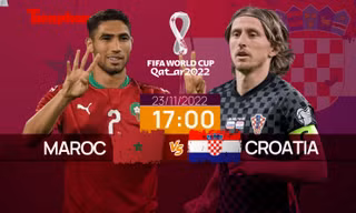 World Cup 2022: Tương quan trận đấu Morocco - Croatia, 17 giờ 23/11