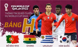 Thông tin 32 đội tuyển dự World Cup 2022: Bảng H và tứ cường tứ châu