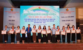 Tỉnh Đoàn Hòa Bình tuyên dương 25 giáo viên Tổng phụ trách Đội tiêu biểu