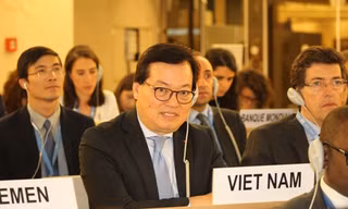 Đại sứ Dương Chí Dũng, Trưởng Phái đoàn Việt Nam tại LHQ, tham dự phiên họp đặc biệt của LHQ về tình hình Palestine