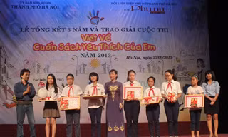 Trao giải cuôc thi “Viết về cuốn sách yêu thích của em”