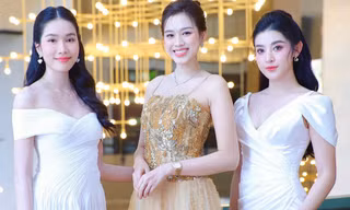 Hoa hậu Đỗ Thị Hà, Ngọc Hân và dàn á hậu dự kỷ niệm 20 năm báo điện tử Tiền Phong
