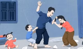 Chồng bạo hành vợ. Ảnh minh hoạ