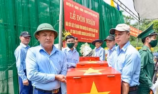 Thanh Hoá đón nhận 16 hài cốt liệt sỹ hy sinh tại Lào