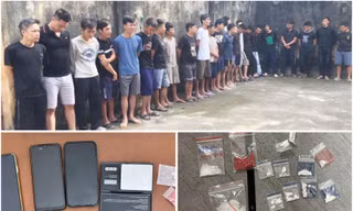 Gần 200 cảnh sát đồng loạt triệt xoá 13 điểm mua bán ma tuý ở Thanh Hoá