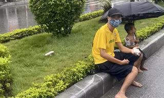 Người ăn xin trên đại lộ Lê Lợi (TP Thanh Hoá). Ảnh minh hoạ