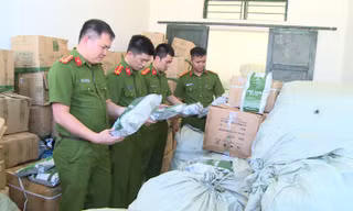 Bắt 6 đối tượng sản xuất, buôn bán gần 3 tấn nguyên liệu trà sữa giả 