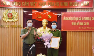 Đại tá Nguyễn Quang Huy giữ chức phó giám đốc Công an tỉnh Thanh Hoá