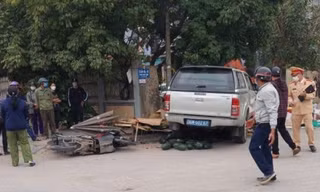 Khởi tố tài xế xe biển xanh tông chết 2 người bán hoa quả ở Thanh Hóa