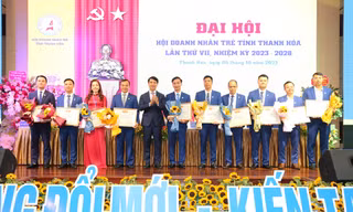 Bí thư Thường trực T.Ư Đoàn Nguyễn Ngọc Lương dự Đại hội Hội Doanh nhân trẻ Thanh Hóa