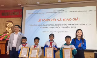 300 mô hình, sản phẩm tham dự cuộc thi sáng tạo thanh thiếu niên, nhi đồng