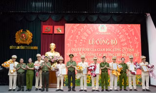 Nhiều lãnh đạo, chỉ huy của Công an tỉnh Thanh Hóa nghỉ hưu trước thời hạn