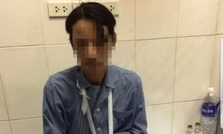 Anh P. đang được điều trị tại bệnh viện.