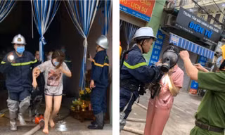 Nhiều người được giải cứu ra ngoài.