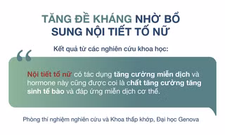 Bổ sung nội tiết tố nữ đúng cách để tăng sức đề kháng chống virus corona