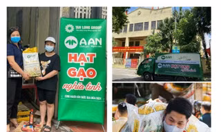 Chương trình tặng gạo cho người dân nghèo của gạo A An tại Hà Nội 