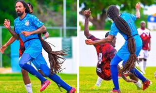 Kỳ lạ: Cầu thủ đá vòng loại World Cup với bộ tóc dài tới gần… gót chân