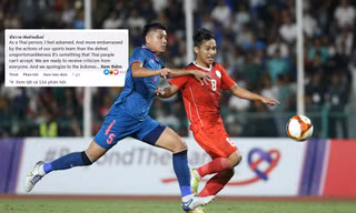 CĐV Thái Lan xấu hổ vì hành xử của đội nhà trước Indonesia