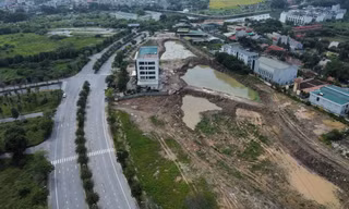 Diễn biến vụ đào hồ trái phép trên đất cây xanh tại khu đô thị Thanh Hà