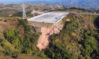 Trạm cắt 220kV Bờ Y xảy ra tình trạng sạt trượt taluy âm, nứt toác tường