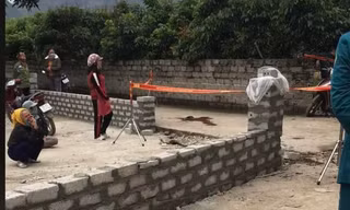 Hiện trường vụ án mạng. Ảnh cắt từ clip.