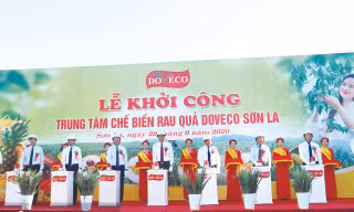 Trung tâm chế biến rau quả DOVECO Sơn La dự kiến đi vào hoạt động cuối năm 2021, giúp bao tiêu nông sản cho hàng nghìn hộ nông dân