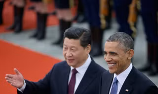 Ông Barak Obama và ông Tập Cận Bình khi ông Barak Obama thăm Trung Quốc tháng 11/2014 