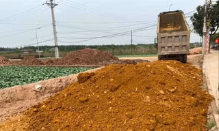 Dự án sử dụng đất khai thác trái phép. Ảnh: ANTĐ 