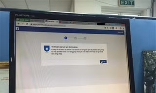 Một tài khoản FB bị tạm khóa do có người lạ thử truy cập trái phép. 