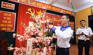  Cán bộ, chiến sĩ ở Trường Sa tham gia hái hoa dân chủ trong ngày Tết Tân Sửu 2021 