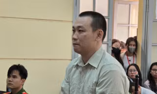 Quách Minh Nhựt tại phiên tòa.