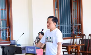 Bị cáo Tuấn tại phiên tòa - Ảnh: Kim Hà. 