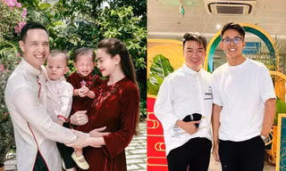 SAO VIỆT MÙNG 1 TẾT: Dàn sao nữ xúng xính áo dài, Đàm Vĩnh Hưng gọi Hương Giang là 'bà xã'