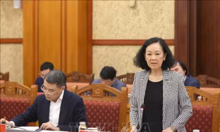  Tiểu ban Tổ chức phục vụ Đại hội XIV của Đảng họp phiên thứ nhất 