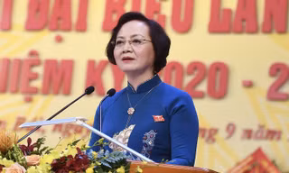 Bà Phạm Thị Thanh Trà, Bí thư Tỉnh ủy Yên Bái nhiệm kỳ 2015 - 2020 không tham gia Ban chấp hành Đảng bộ tỉnh Yên Bái khóa XIX, nhiệm kỳ 2020 - 2025. Ảnh: Như Ý