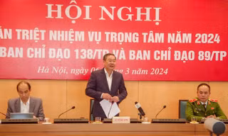Phó Chủ tịch Hà Nội: Triệt xoá các tụ điểm phức tạp, không để tội phạm lộng hành