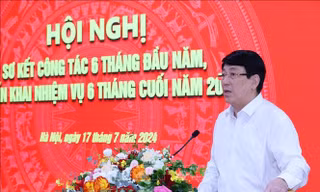 Thường trực Ban Bí thư Lương Cường dự hội nghị Ban Chỉ đạo 35 Trung ương