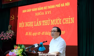 Bí thư Thành ủy Hà Nội Hoàng Trung Hải. Ảnh: Trường Phong