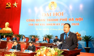 Ông Phạm Quang Thanh tái đắc cử Chủ tịch LĐLĐ thành phố Hà Nội