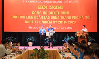 Hà Nội có Chủ tịch Liên đoàn lao động sinh năm 1981