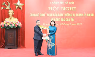Công bố quyết định của Ban Thường vụ Thành ủy Hà Nội về công tác cán bộ