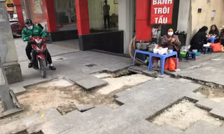 Hà Nội: Cử tri kiến nghị xử lý trách nhiệm sai phạm khi lát đá vỉa hè