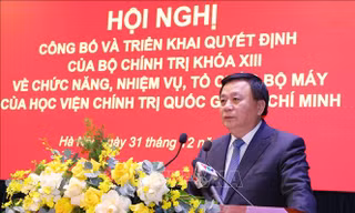 Cơ cấu tổ chức, bộ máy Học viện Chính trị quốc gia Hồ Chí Minh sau tinh gọn