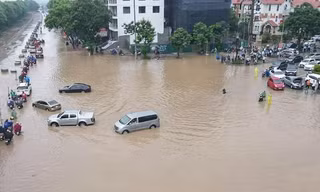 Làm rõ việc úng ngập cục bộ ở khu vực Đại lộ Thăng Long
