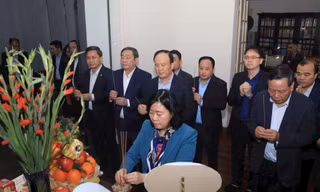 Lãnh đạo thành phố Hà Nội dâng hương tưởng niệm cố Tổng Bí thư Nguyễn Phú Trọng