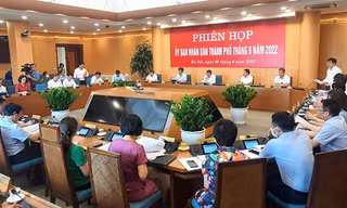 Ông Lê Hồng Sơn chủ trì họp UBND Hà Nội tháng 6 xem xét nhiều nội dung quan trọng