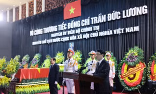 Toàn cảnh lễ truy điệu, tiễn đưa nguyên Chủ tịch nước Trần Đức Lương
