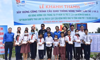 Sóc Trăng khánh thành hai cầu thanh niên