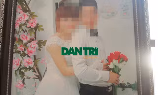 Ảnh cưới của vợ chồng anh T. 