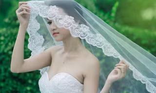 Yến Phương xinh đẹp trong tấm ảnh cô làm cô dâu được đăng tải trên trang cá nhân sáng 13/6.